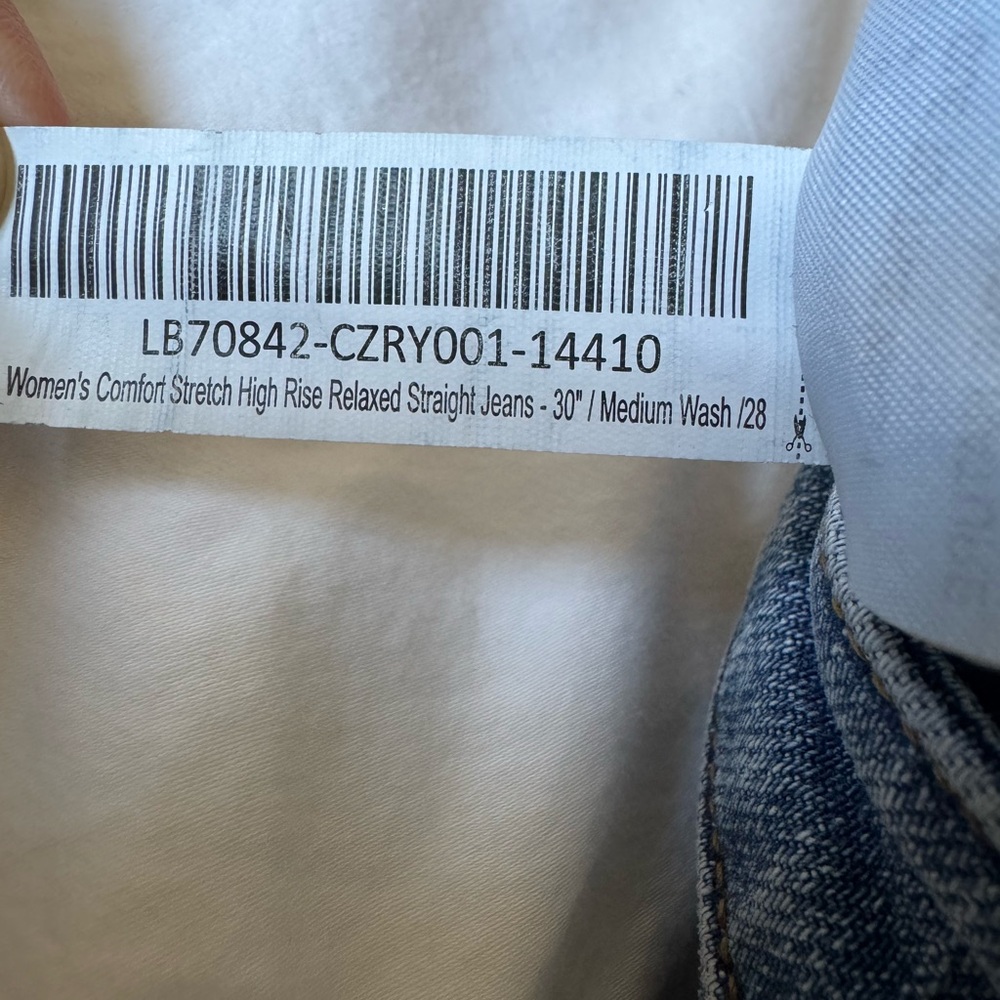 Quince Light Blue Denim Jeans comfort stretch - Picture 4 of 4